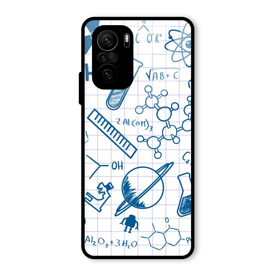 Science Notebook Glass Back Case for Mi 11X Pro
