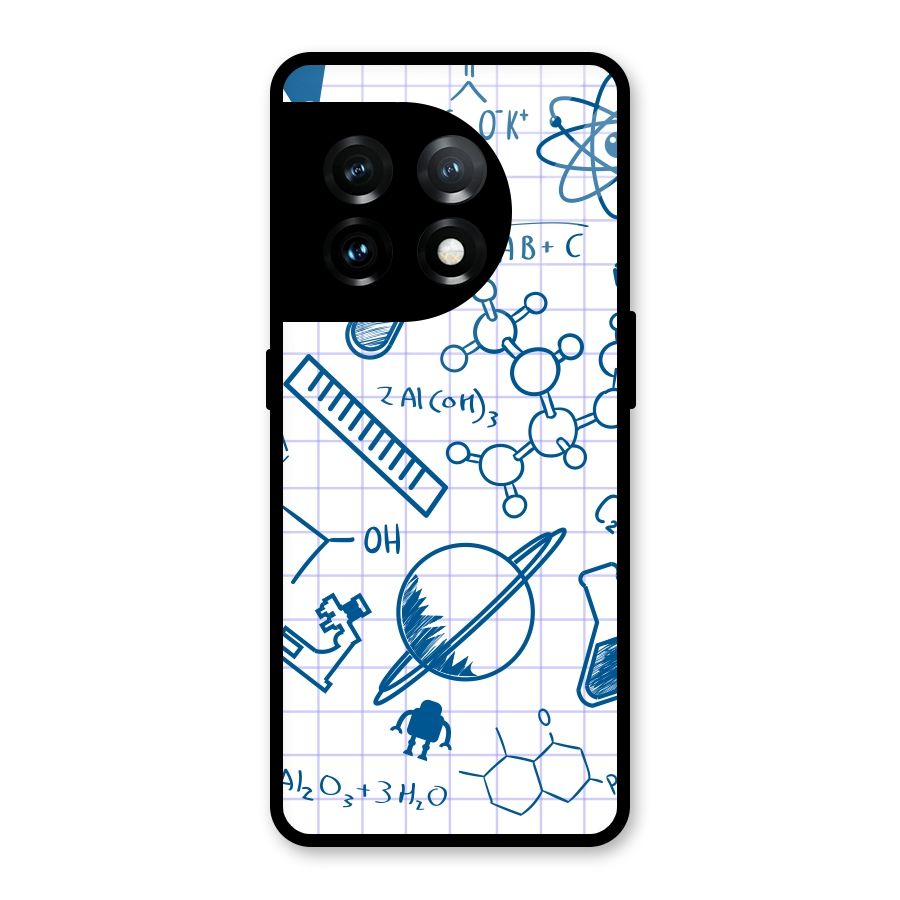 Science Notebook Glass Back Case for OnePlus 11