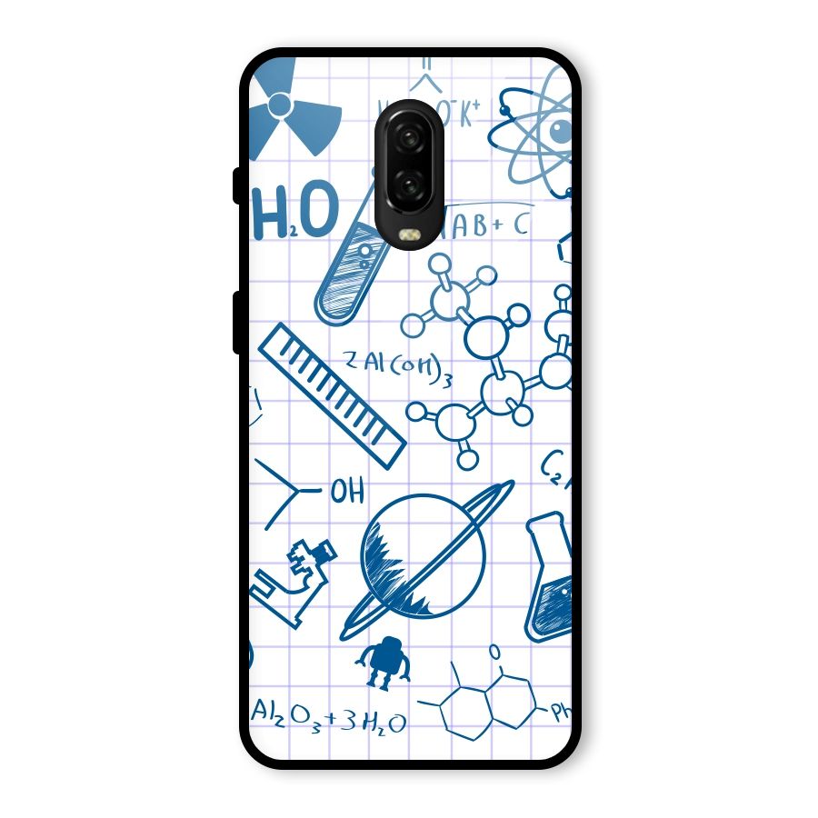 Science Notebook Glass Back Case for OnePlus 6T