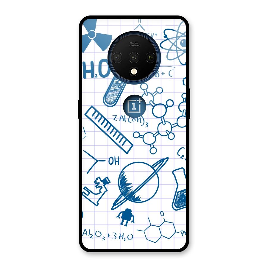 Science Notebook Glass Back Case for OnePlus 7T