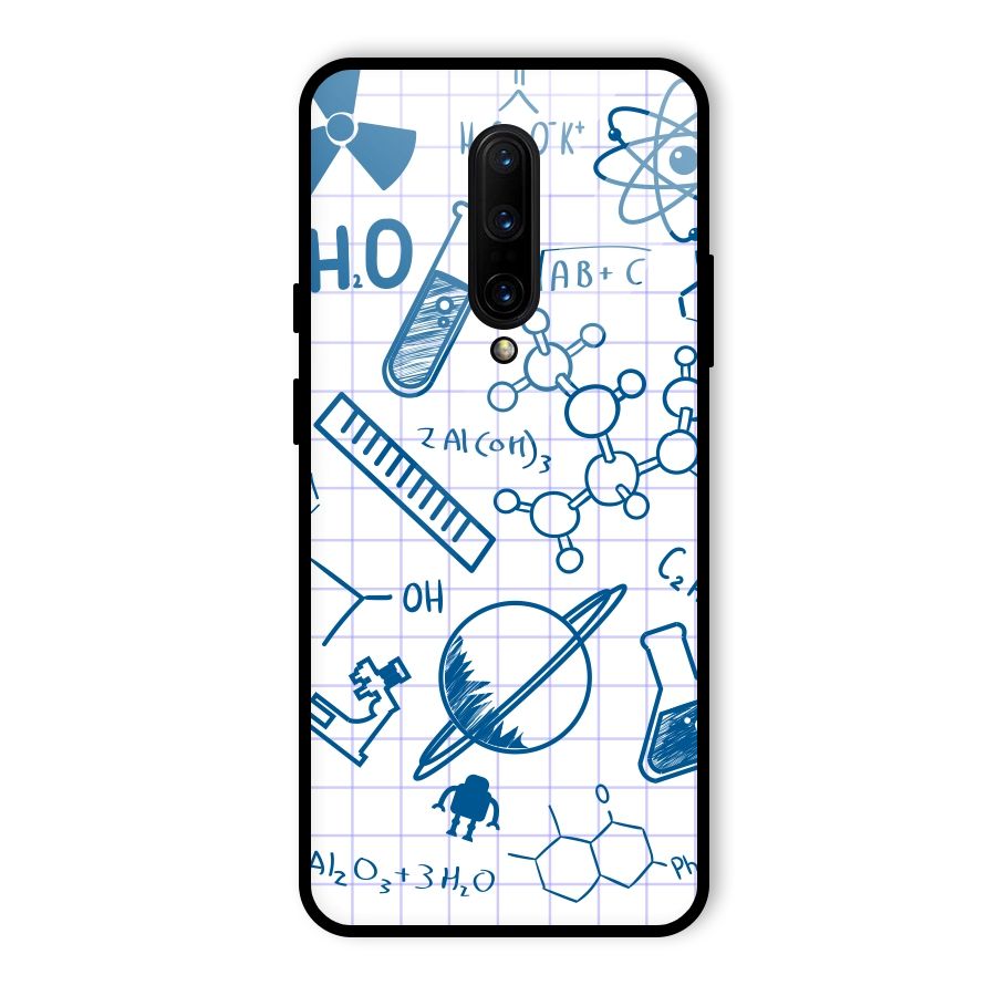 Science Notebook Glass Back Case for OnePlus 7 Pro