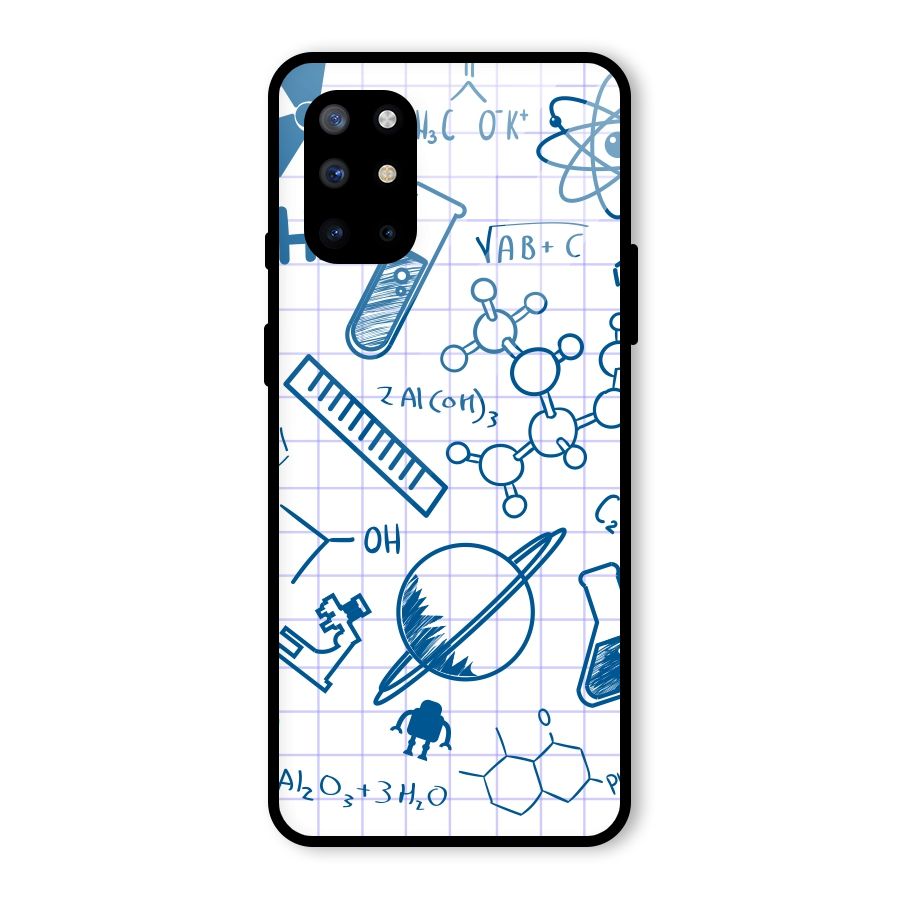 Science Notebook Glass Back Case for OnePlus 8T