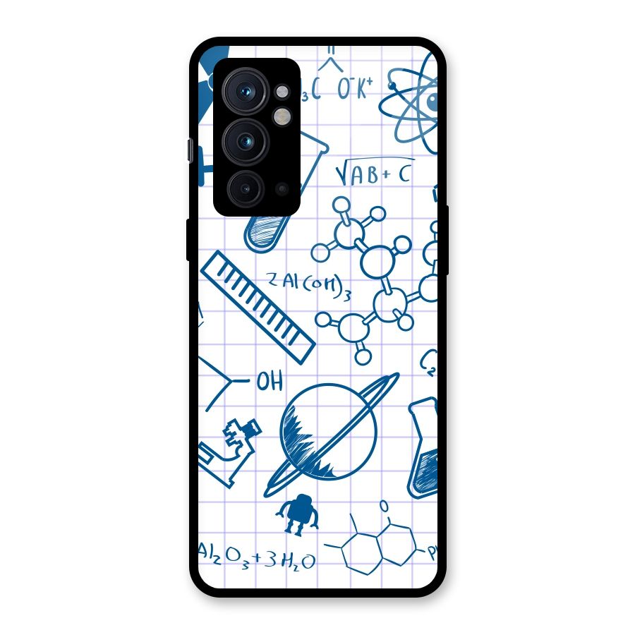 Science Notebook Glass Back Case for OnePlus 9RT 5G