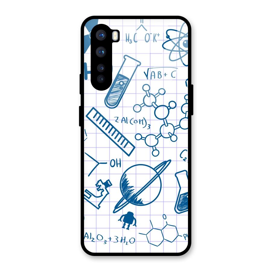 Science Notebook Glass Back Case for OnePlus Nord