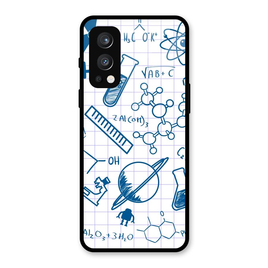 Science Notebook Glass Back Case for OnePlus Nord 2 5G
