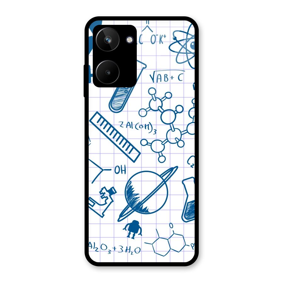 Science Notebook Glass Back Case for Realme 10