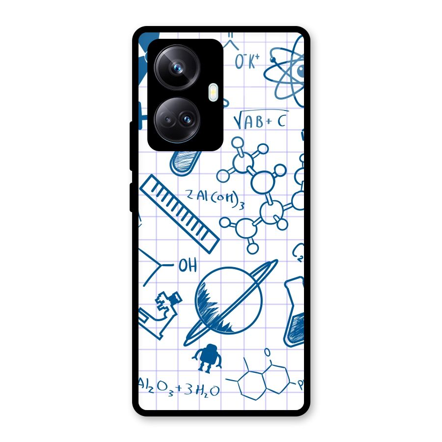 Science Notebook Glass Back Case for Realme 10 Pro Plus