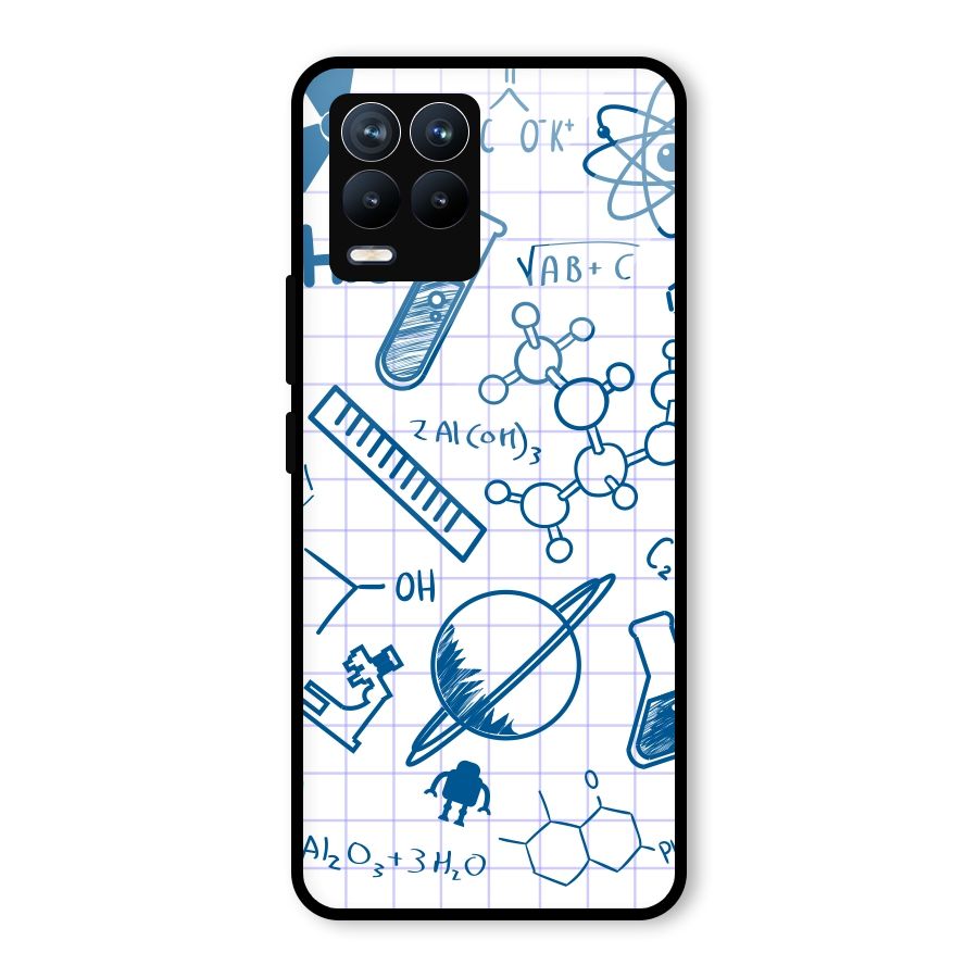 Science Notebook Glass Back Case for Realme 8