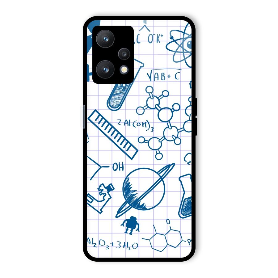 Science Notebook Glass Back Case for Realme 9 Pro 5G
