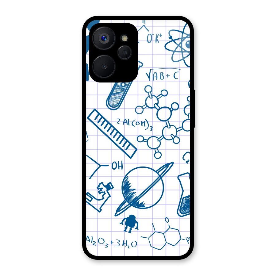 Science Notebook Glass Back Case for Realme 9i 5G