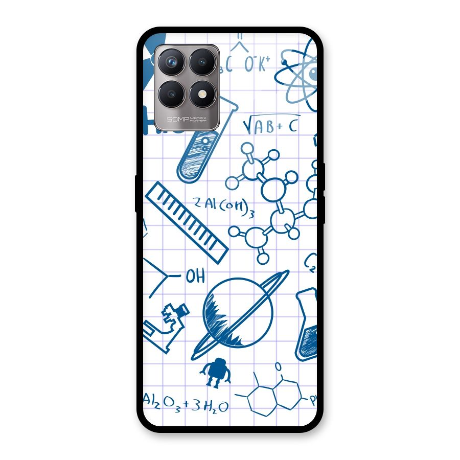 Science Notebook Glass Back Case for Realme Narzo 50