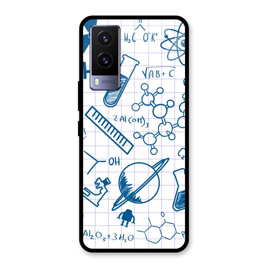 Science Notebook Glass Back Case for Vivo V21e 5G