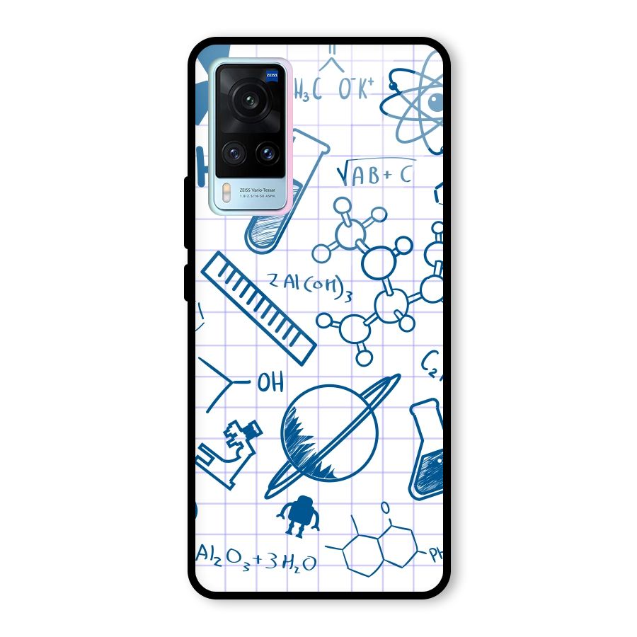 Science Notebook Glass Back Case for Vivo X60