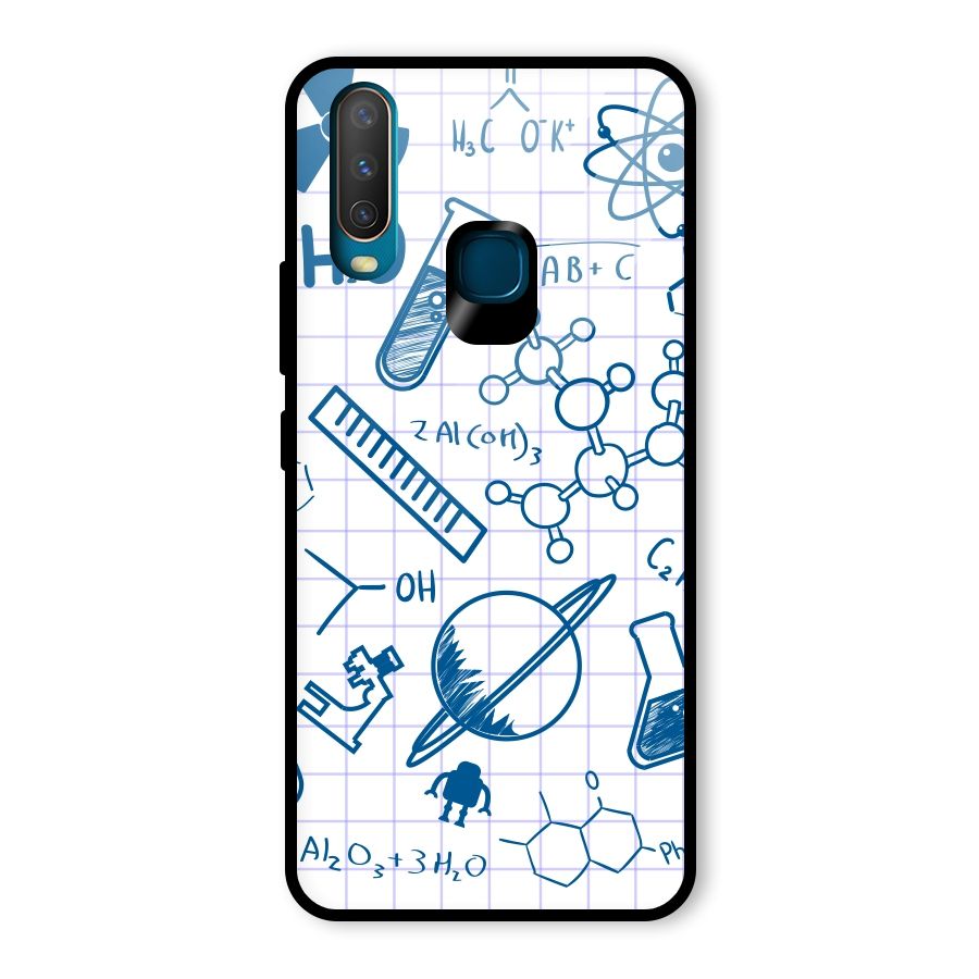 Science Notebook Glass Back Case for Vivo Y17