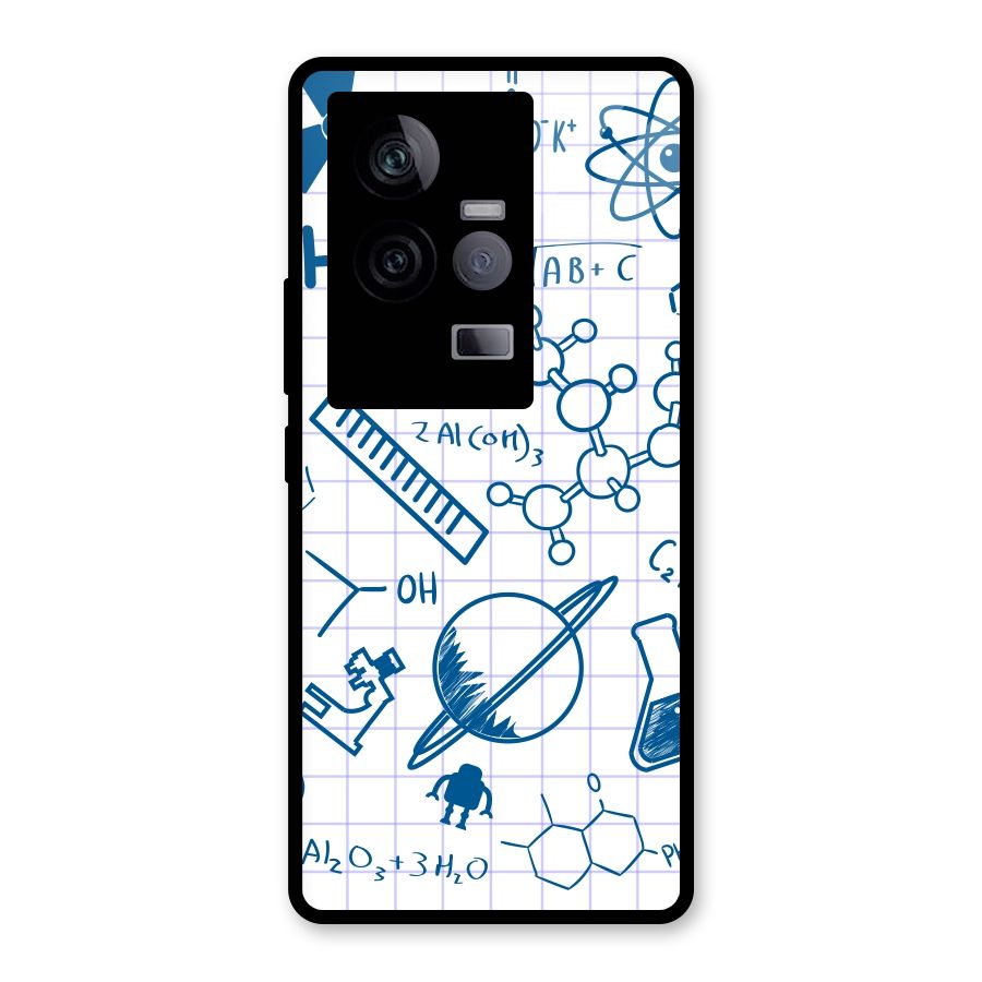 Science Notebook Glass Back Case for Vivo iQOO 11 5G