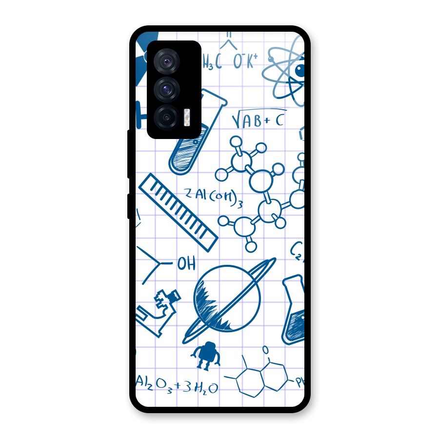 Science Notebook Glass Back Case for Vivo iQOO 7 5G