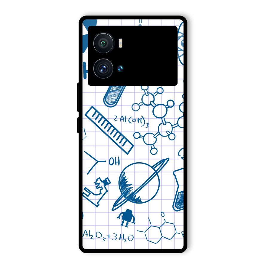 Science Notebook Glass Back Case for Vivo iQOO 9 Pro