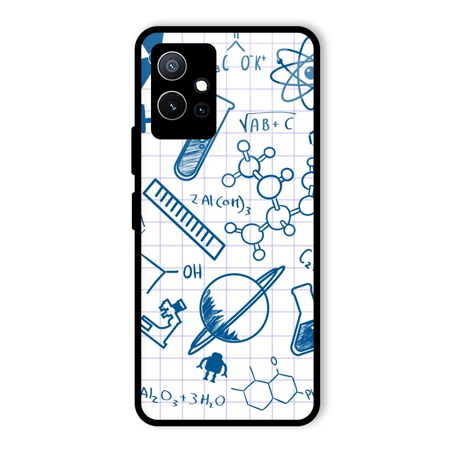 Science Notebook Glass Back Case for Vivo iQOO Z6