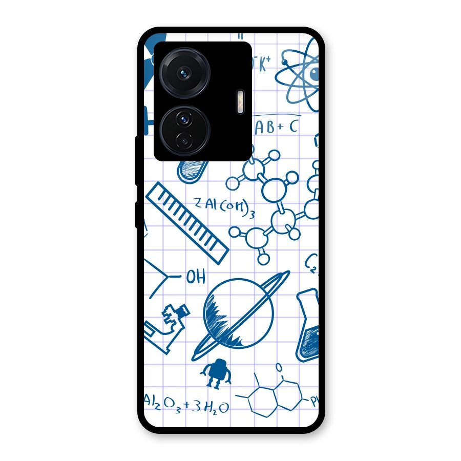 Science Notebook Glass Back Case for Vivo iQOO Z6 Pro