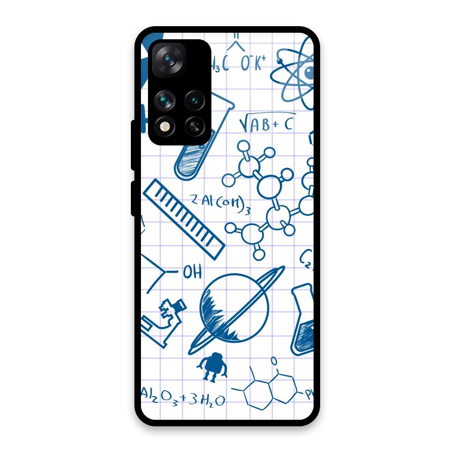 Science Notebook Glass Back Case for Xiaomi 11i 5G