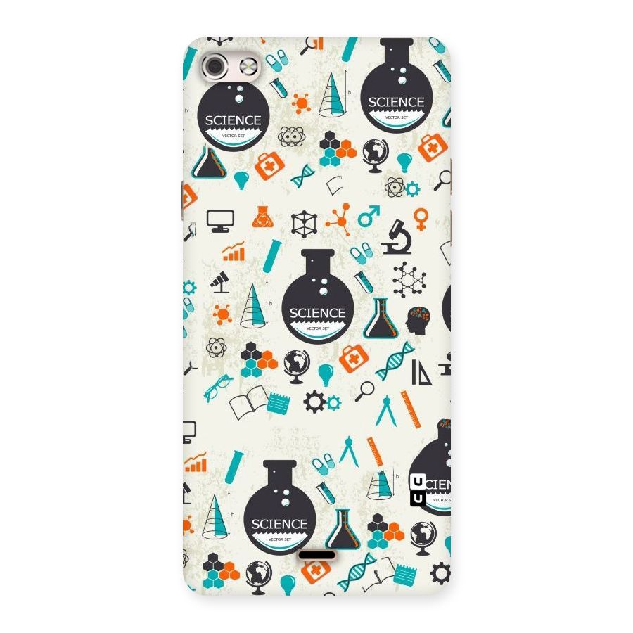 Science Side Back Case for Micromax Canvas Silver 5