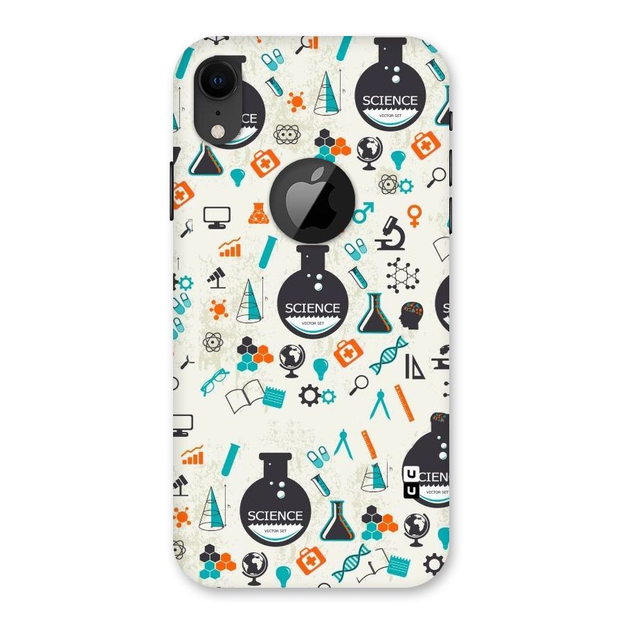 Science Side Back Case for iPhone XR Logo Cut