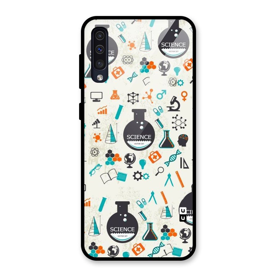 Science Side Glass Back Case for Galaxy A50