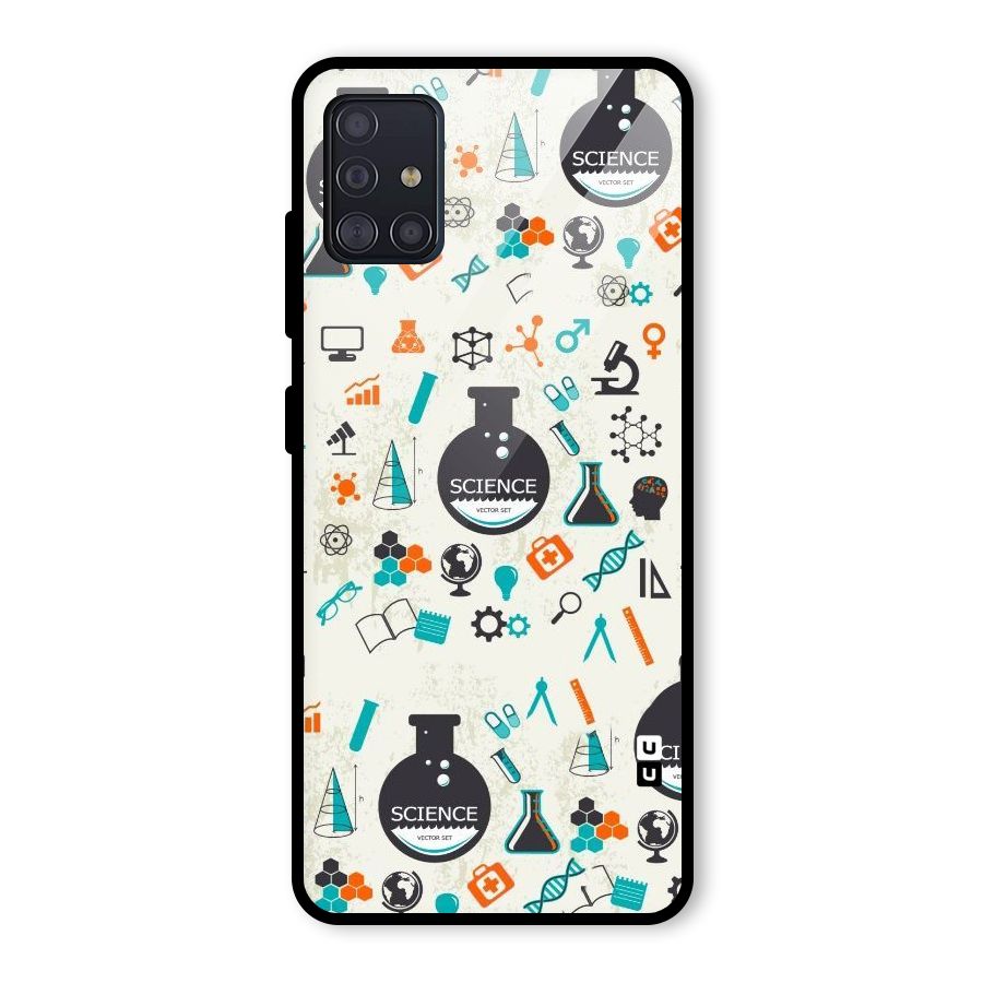 Science Side Glass Back Case for Galaxy A51