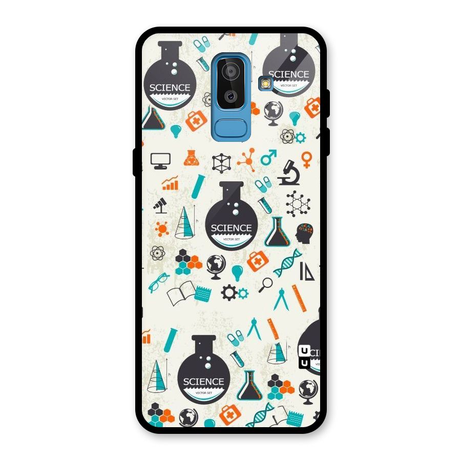 Science Side Glass Back Case for Galaxy J8
