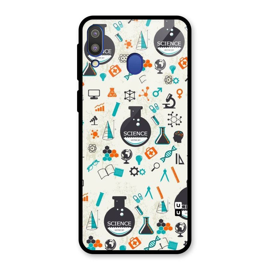 Science Side Glass Back Case for Galaxy M20