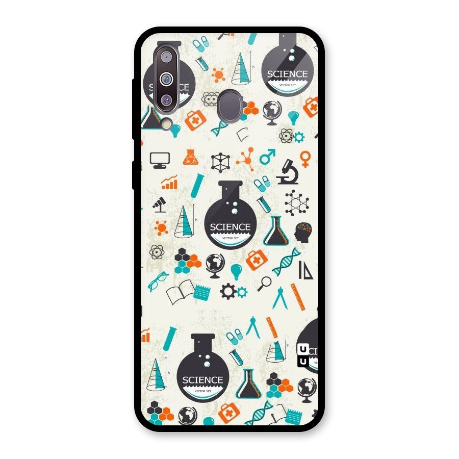 Science Side Glass Back Case for Galaxy M30
