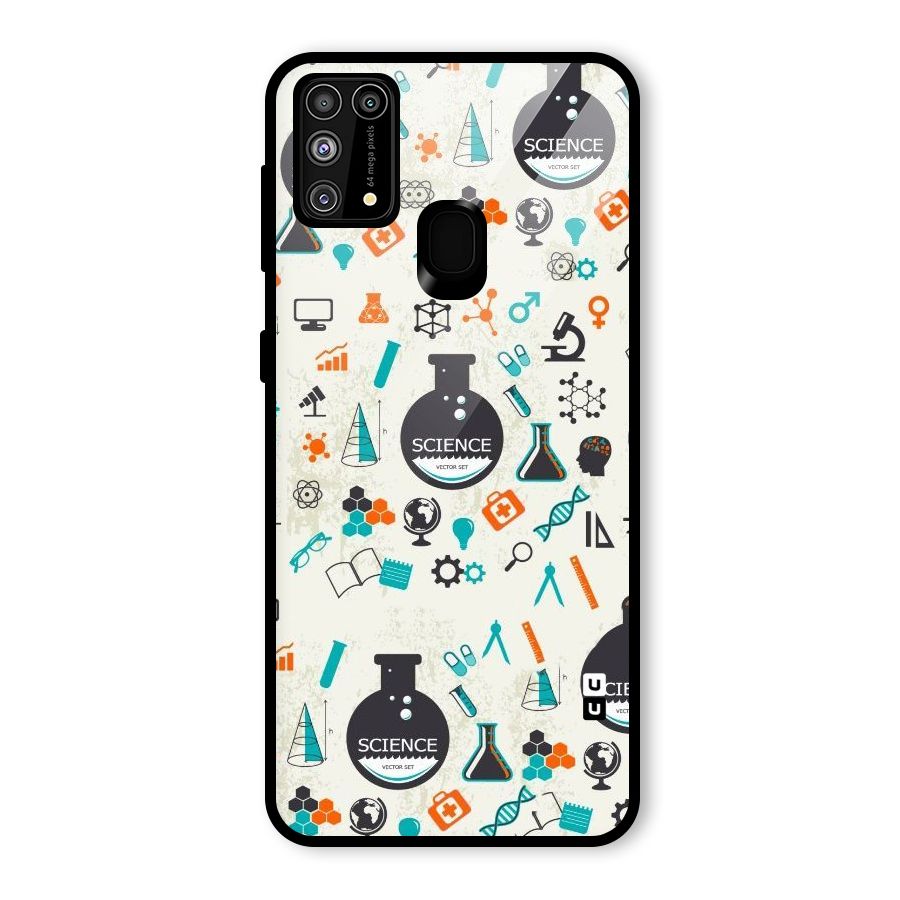 Science Side Glass Back Case for Galaxy M31