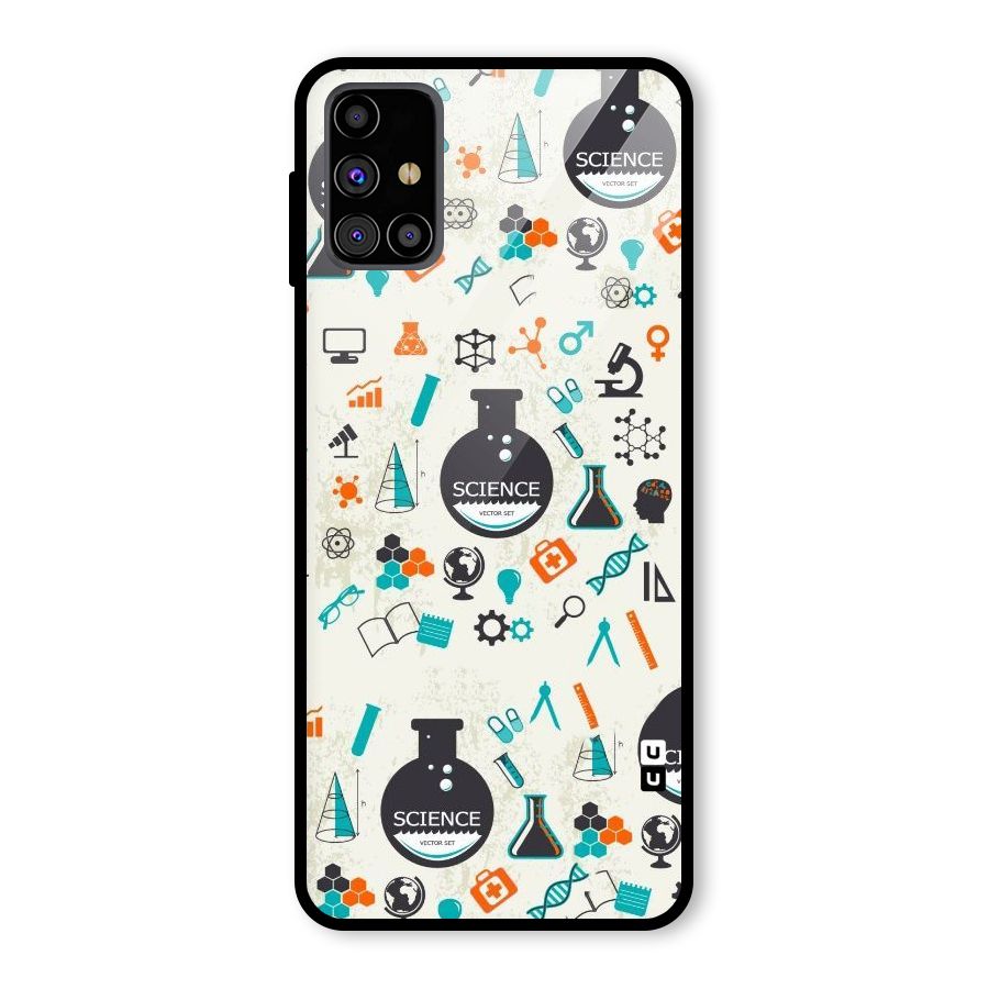Science Side Glass Back Case for Galaxy M31s