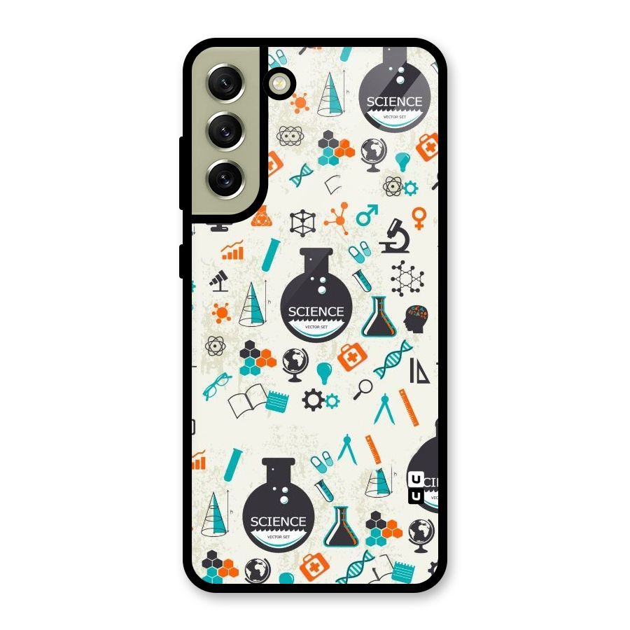 Science Side Glass Back Case for Galaxy S21 FE 5G