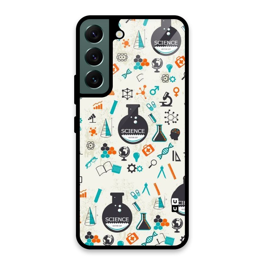 Science Side Glass Back Case for Galaxy S22 5G