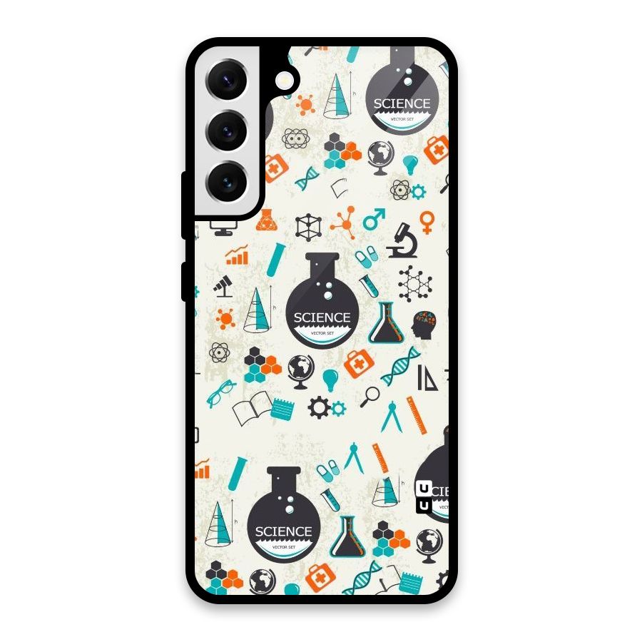 Science Side Glass Back Case for Galaxy S22 Plus 5G