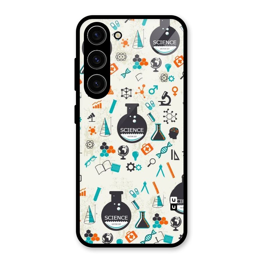 Science Side Glass Back Case for Galaxy S23