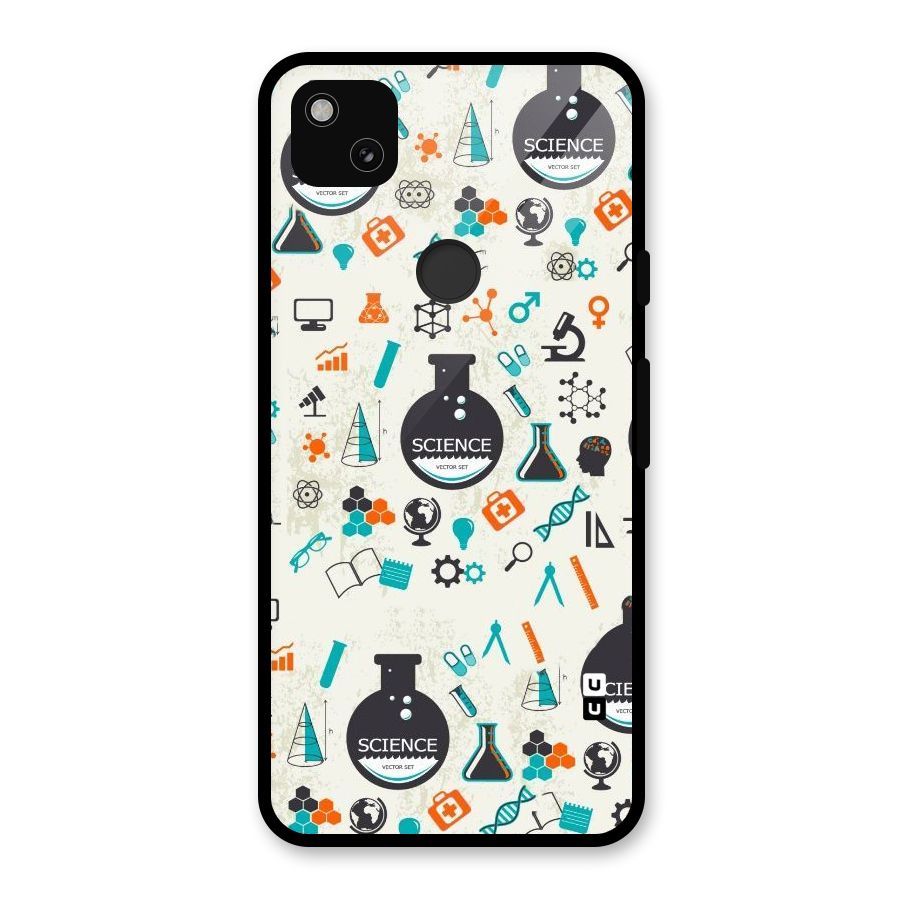 Science Side Glass Back Case for Google Pixel 4a