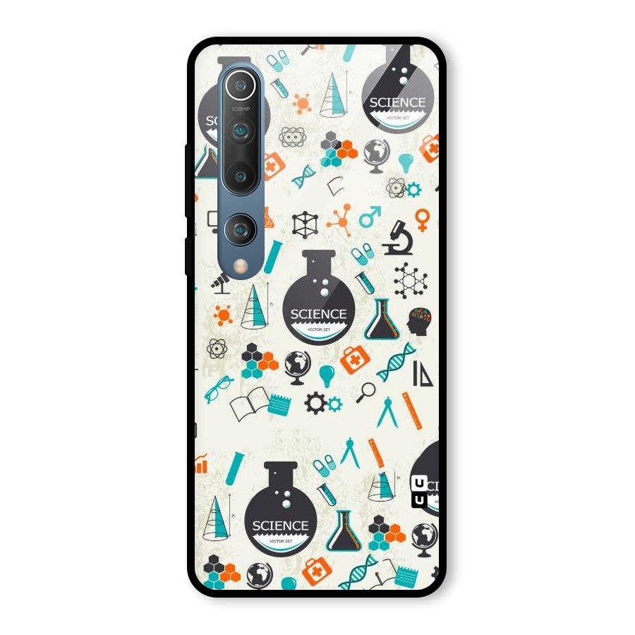 Science Side Glass Back Case for Mi 10