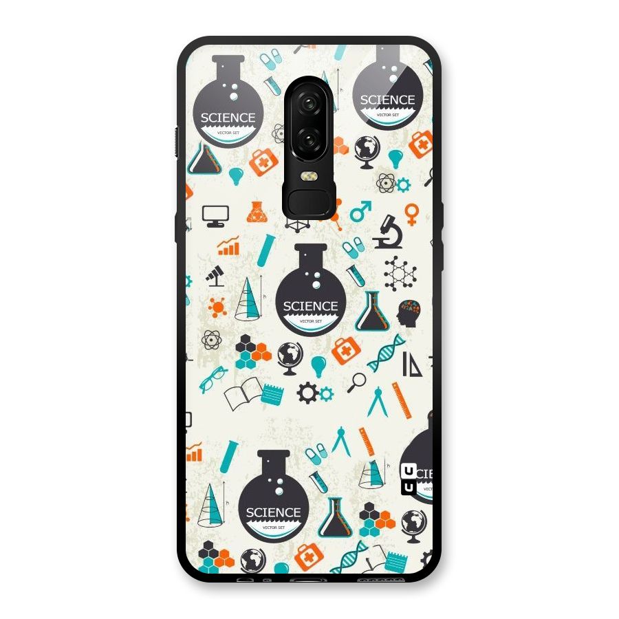 Science Side Glass Back Case for OnePlus 6
