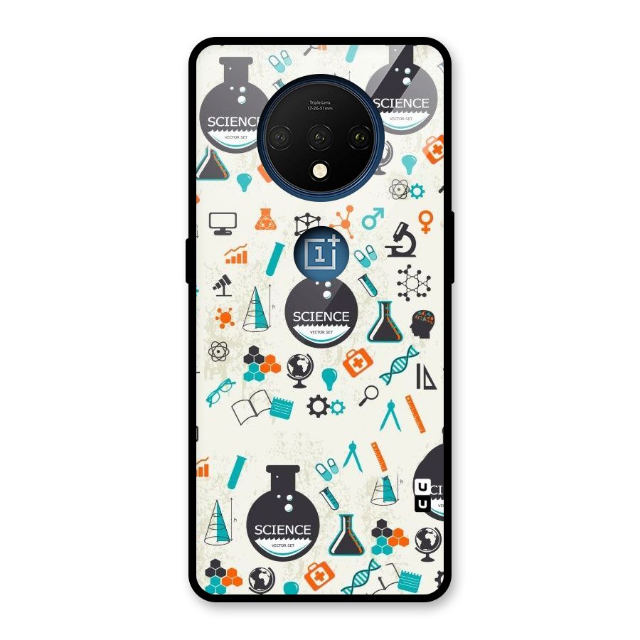 Science Side Glass Back Case for OnePlus 7T