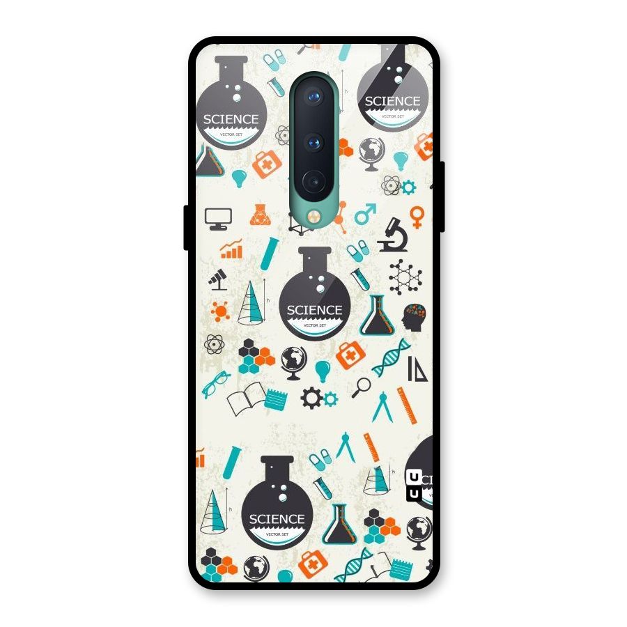 Science Side Glass Back Case for OnePlus 8