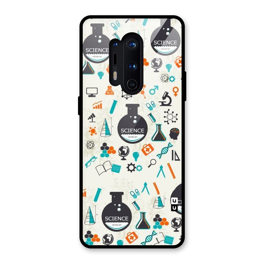 Science Side Glass Back Case for OnePlus 8 Pro