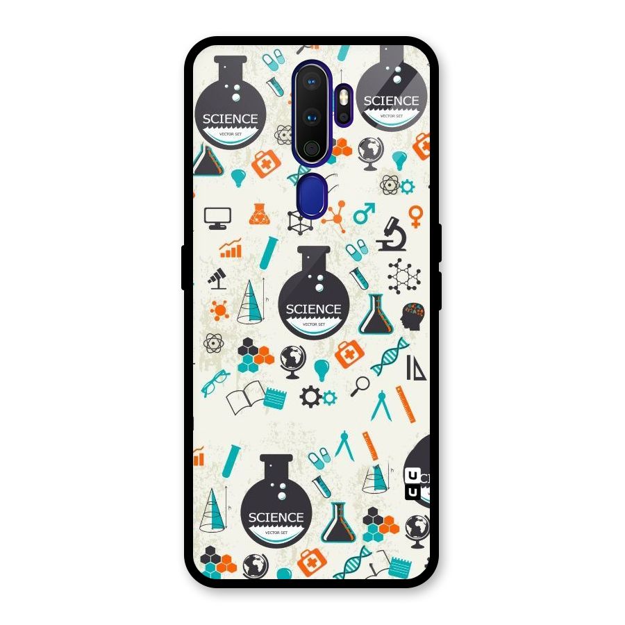Science Side Glass Back Case for Oppo A9 (2020)