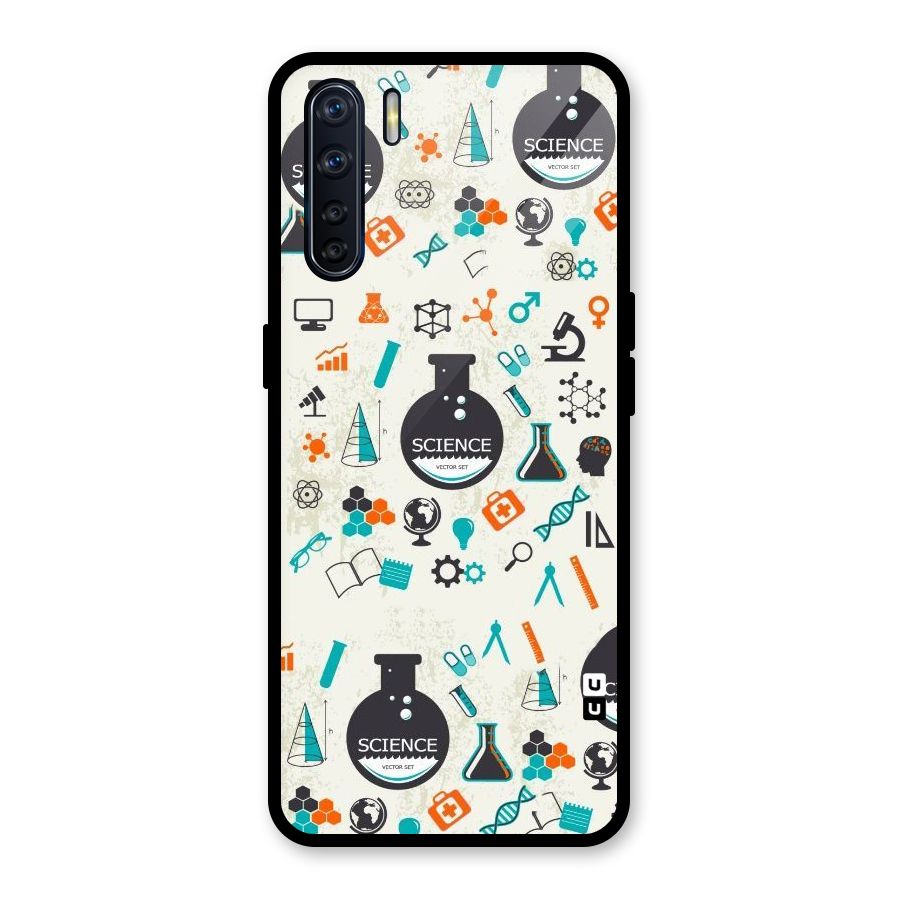 Science Side Glass Back Case for Oppo F15
