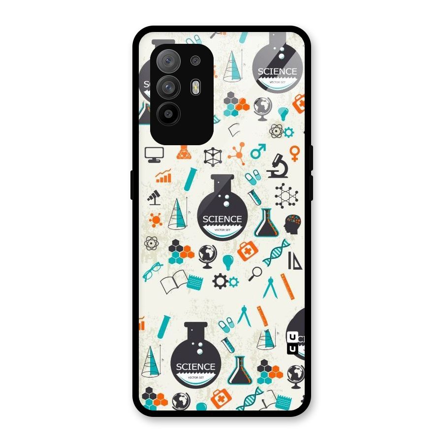 Science Side Glass Back Case for Oppo F19 Pro Plus 5G