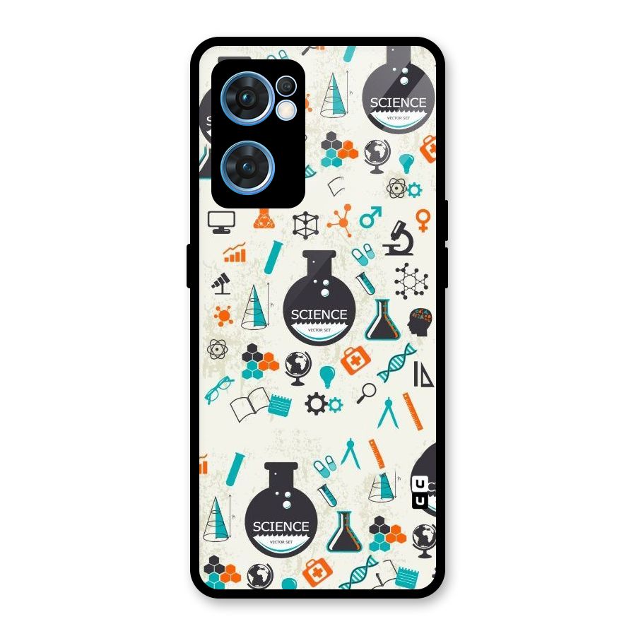 Science Side Glass Back Case for Oppo Reno7 5G