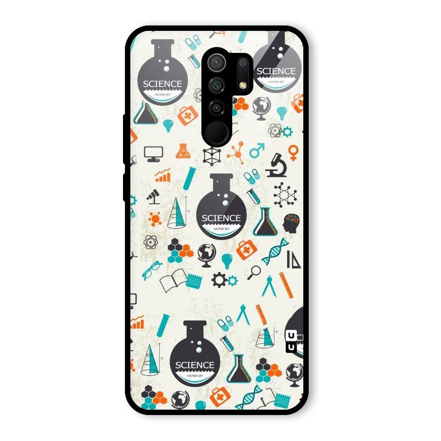 Science Side Glass Back Case for Poco M2