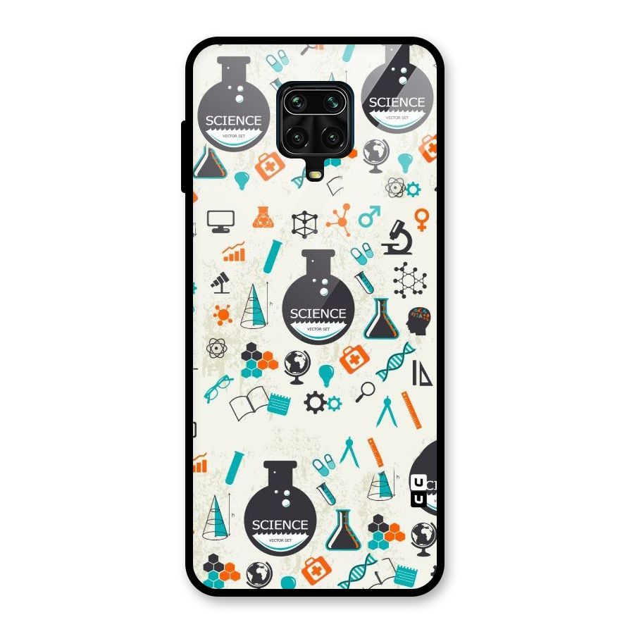 Science Side Glass Back Case for Poco M2 Pro