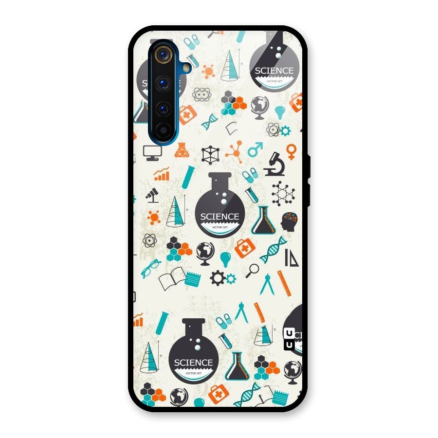 Science Side Glass Back Case for Realme 6 Pro